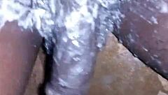 Young Boy With Monster Big Black Cock Shaves And Masturbates Privately