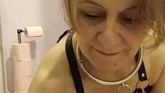 Bound Slave Milf Licks Toilet in Humiliating BDSM Session with Buttplug and Doggystyle Domination!