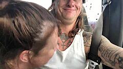 Amateur slut eagerly sucking hard cock deeply