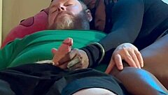 Emotional Amateur Homemade Ebony Sucking And Fucking White Guy In The Hood