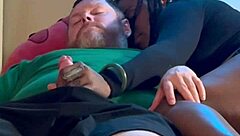 Emotional Amateur Homemade Ebony Sucking And Fucking White Guy In The Hood