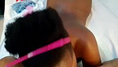 Ebony Goddess Leashed for Intense Doggystyle Fucking with Flogger Whip Slaps on Big Black Sexy Ass Mastermeat1