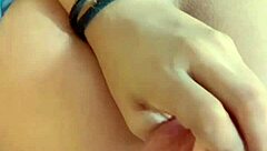 Why resist this tattooed hottie's natural tits and oral masturbation tease