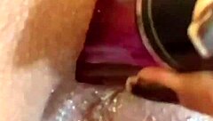 Why resist this tattooed hottie's natural tits and oral masturbation tease