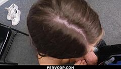 In the garage, the teen thief gets caught by pervcop and faces hardcore punishment through intense doggystyle fucking.