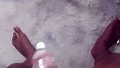 Labeto Safe Sex Hot Solo Masturbation Cumshot in Condom to Sex Machine Song