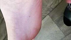 Hey, check out this compilation of foot fetish moments with a cute brunette in glasses dominating with toe play