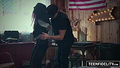 Rough Handcuffed Teen Alexa Raye Gets Intense Creampie in Wild Encounter