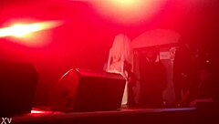 lady gaga undressing during show