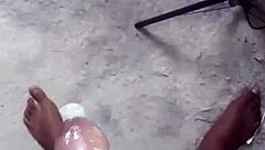 Labeto Safe Sex Hot Solo Masturbation Cumshot in Condom to Sex Machine Song