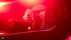 lady gaga undressing during show