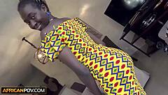 i'm a real amateur ebony bikini girl who got tricked into hardcore interracial sex after interview