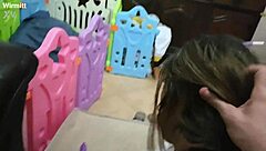 Bold Brazilian maid Lettywild submits to rough anal cosplay assfucking with gaping