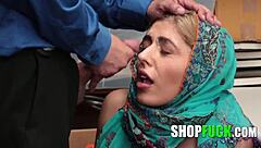 Innocent Muslim Girl Tricked And Fucked By Corrupt Cop In Office