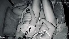 Blonde and Brunette Girlfriends Share Huge Cock in Homemade Toy Play