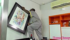 Oh Wow, Tgirl Isa Lawrence Opens Mouth for BBC Cum After Intense Anal Banging!