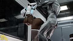Huge Ass Female Robot Takes Monster Cock From Hung Alien