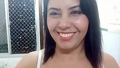 Horny Latina Wife Hints at Homemade Voyeur Fun