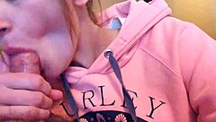 Amateur Blowjob Then Creampie With Cumshot Friend Girlfriend Fucking Oral Homemade Redhead Cum Pussy Orgasm Deepthroat