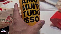 Fomos No Fast Food For Outdoor Lesbian Fun With Natural Tits!