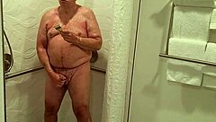 man enjoying a relaxing shower