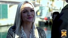 Blonde French babe enjoys anal assfucking