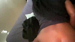 sneaky phone sex leads to intense doggystyle action with loud moaning and big ass shaking