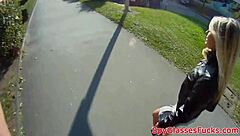 Real Teen Pickup Leads to Outdoor Doggystyle Fucking in Hidden Cam Voyeur Scene