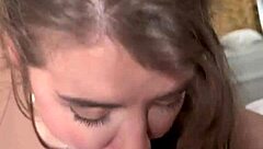 Petite Blonde Canadian Eden Ivy Gets Tight Mouth Fucked Hard and Swallows Cum in Amateur POV