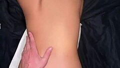 Skinny 18 year old thai girl gets hard missionary fuck with huge creampie close up