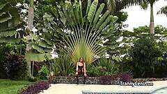 Why Let a Shemale Beauty Face Hard Gangbang Alone