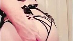 Oh wow, check out this snippet compilation recap of my huge ass in maid costume with buttplug play in the bath.