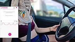 a fan's controlling my vibrator remotely while my friend films me driving