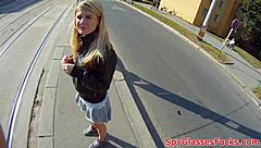 Real Teen Pickup Leads to Outdoor Doggystyle Fucking in Hidden Cam Voyeur Scene