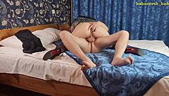 sexy friend shares wife for anal creampie in hotel stockings session