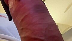 He does casual exercises to work out his big cock solo.