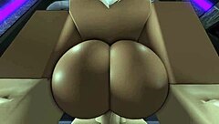 This submissive slut eagerly takes my cock deep. She gets fucked hard in my personal roblox condo with intense bold action.