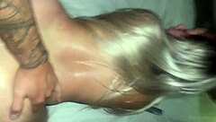 i love cumming hard inside this blonde's tight anal creampie hole