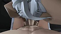 This submissive slut eagerly takes my cock deep. She gets fucked hard in my personal roblox condo with intense bold action.