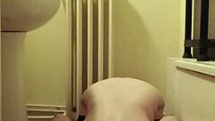 sexy milf housewife teases with dildo toys in solo bdsm session