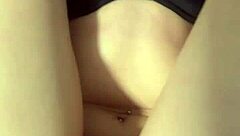 Submissive emo babe cums hard for her black master domination