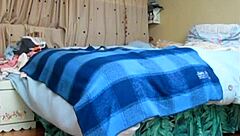 Wearing my black mesh fucking my ass really good