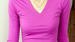 Model in Panties and Underwear Poses Barefoot