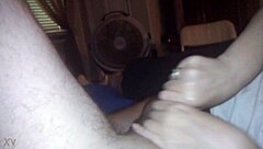 i feel so shocked and aroused waking up to two hands stroking my huge homemade cock
