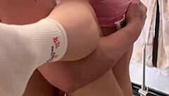 Drilling Tight Asian Pussy Right On The Kitchen Table