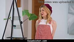 The guys elevate their art class by swapping partners for a wild classroom foursome with deepthroat and doggystyle.