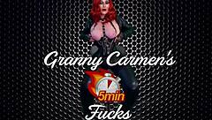 granny black widow gets good long missionary drilling and cum in homemade cosplay