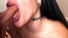 Think You Can Handle This Fake Tit Latina Sucking And Fucking For A Huge Facial Cumshot?