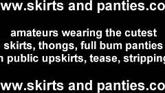 Flashing My Panties In Public Gets Me So Incredibly Wet And Aroused Under My Skirt. Teen Babe Teases Outdoors With Upskirt Views.