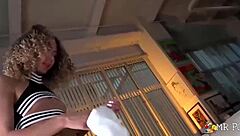 allie addison teases in panties then rides big cock roughly in homemade action